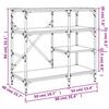 VidaXL Support de Boulanger, Étagère avec Pieds Réglables, Meuble de Rangement, Organisateur de Cuisine Intérieur, Moderne, 845425