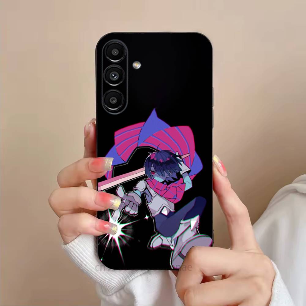 

D-DeltaruneS Kris Phone Case For Samsung S25,24,23,22,21,S20,Ultra,Plus,FE Black Soft Cover SamsungS25ULTRA