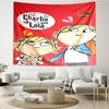 Charlie und Lola Druck Wandteppich, Hintergrund, Einfache Montage, Ideal für Schlafzimmer, Büro & Wohnzimmer, mit Ästhetischer Wanddekoration.