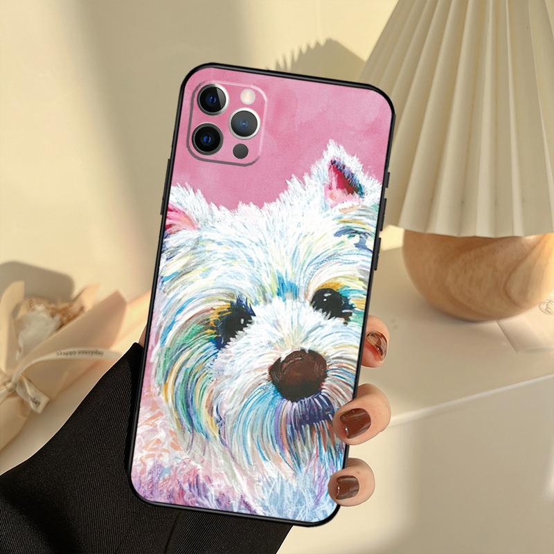 Westie Dog Phone Case For iPhone 14 16 15 11 12 13 17 Pro Max 13 mini 15 16 Plus 16e 17 Air Cover Funda