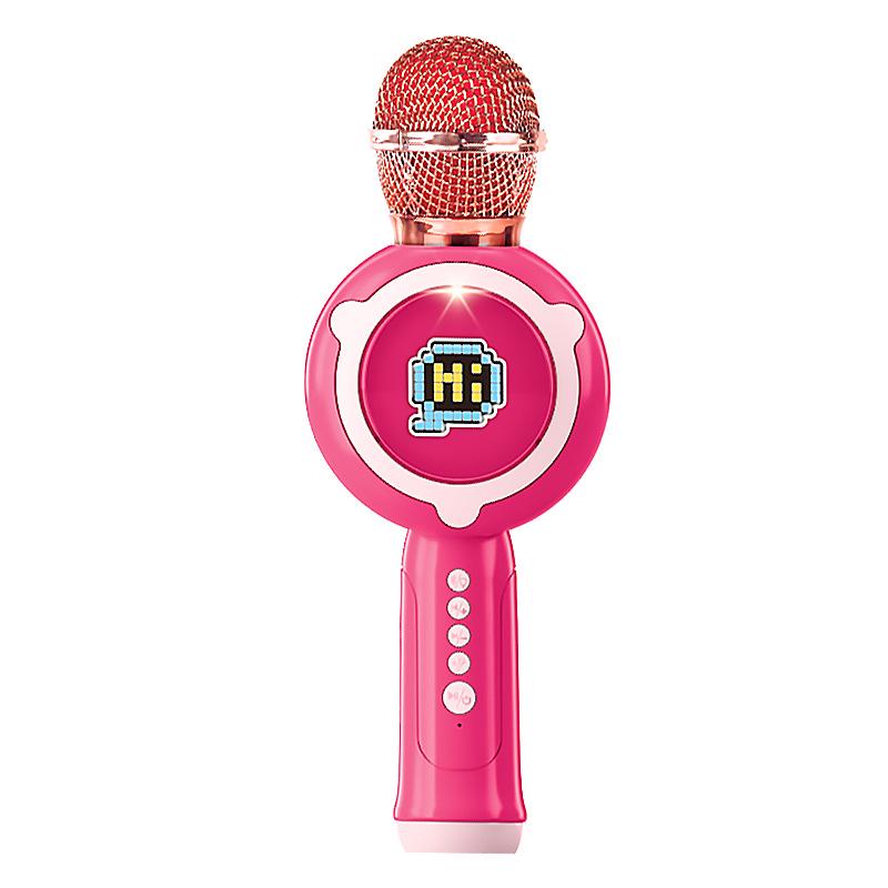 Bluetooth Wireless Karaoke Microphone with Integrated Speaker for Home and Kids