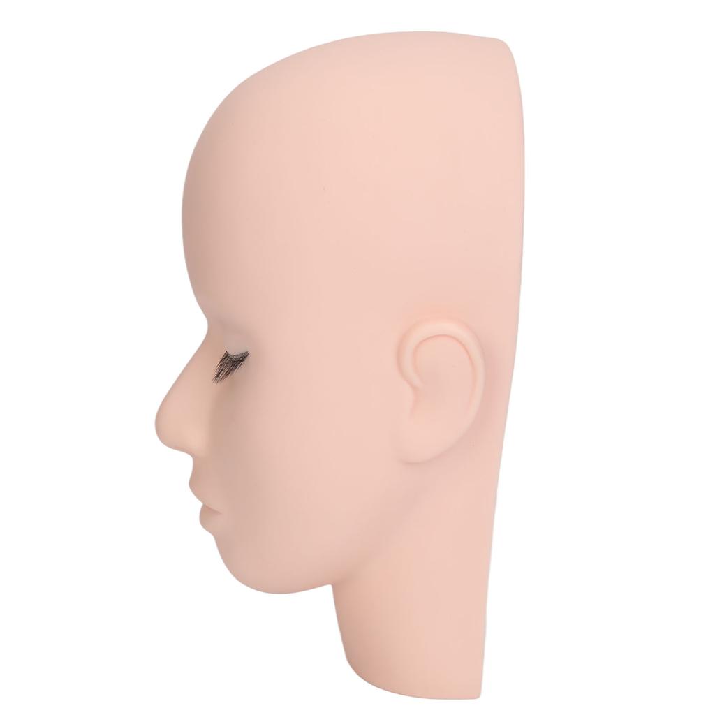 Eyelash Mannequin Head 3 Layers High Density Lash Extension Makeup Practice Head Embedded Layered Silicone Doll Head