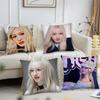 Liz Girlgroup I-ive Kissenbezug Quadratisches Kissen Schlafzimmer Sofa Freizeit Komfort Kissen Auto Wohnzimmer Heimdekoration 40X40