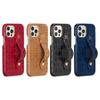 Crocodile Leather Case For iPhone 14 13 12 Pro Max Mini Wrist Strap Stand Holder Cover For iPhone 14 Plus 11 Pro Max XR XS X