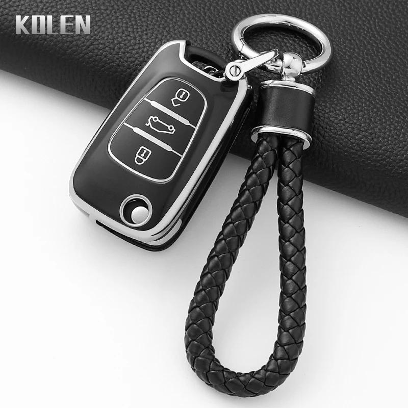 New Tpu Car Key Case Cover Fob For Hyundai I20 I30 Ix20 Ix25 Ix35 Elantra Accent For Kia Sportage Rio 3 Soul Optima Ceed K5 Bag