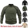 Men's Tactical Fleece Zipper Pullover Jacket - Stand-up Collar for Autumn/Winter Outdoor Sports