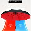 Paraguas Plegable Totalmente Automático Resistente al Viento y la Lluvia de Doble Capa para Hombres Mujeres Paraguas Grande de Lujo para Negocios Paraguas