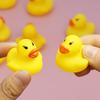 Squeaky Bath Toys: Yellow Rubber Ducklings.