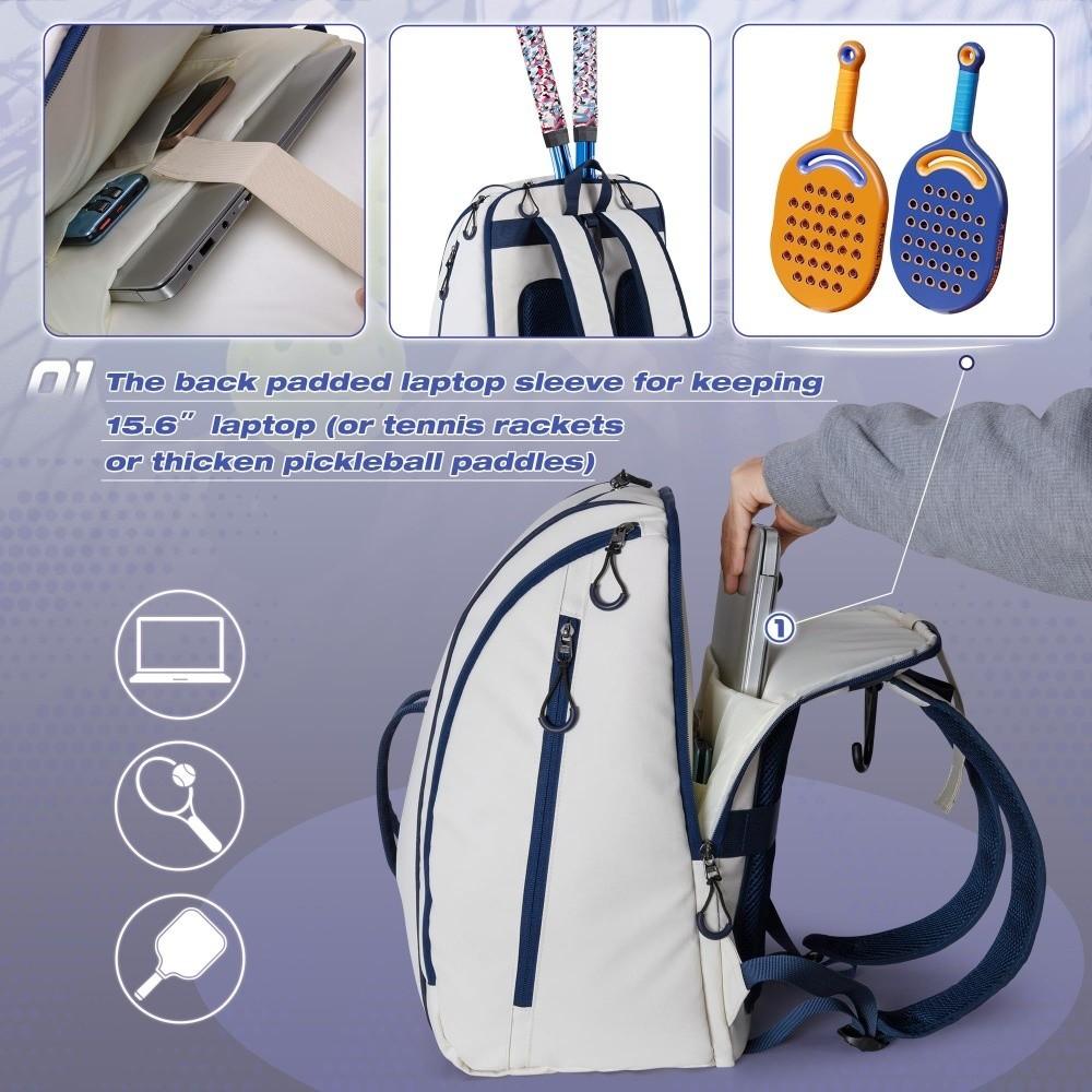 Large Capacity Pickleball Bags Waterproof Tennis Backpack New Pickleball Backpack for Women Men