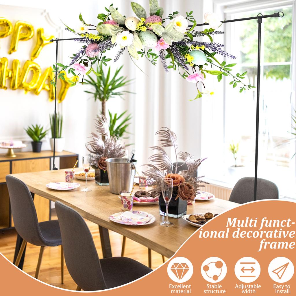 Over The Table Rod Stand Table Balloon Arch Stand Table Arch Frame Hanging for Wedding Birthday Party Halloween Christmas Decor