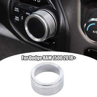 Silver Console Gear Shift Switch Button Knob Ring Cover Trim For Dodge RAM 2018+