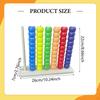 Wooden Color Sorting Stacking Toys Counting Games Threading Beads Matching with for 3