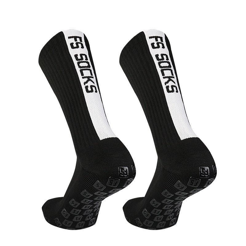

Fs Socks Professional Sports Training Football Socks Towel Bottom Non-Slip Point Rubber Socks чорний