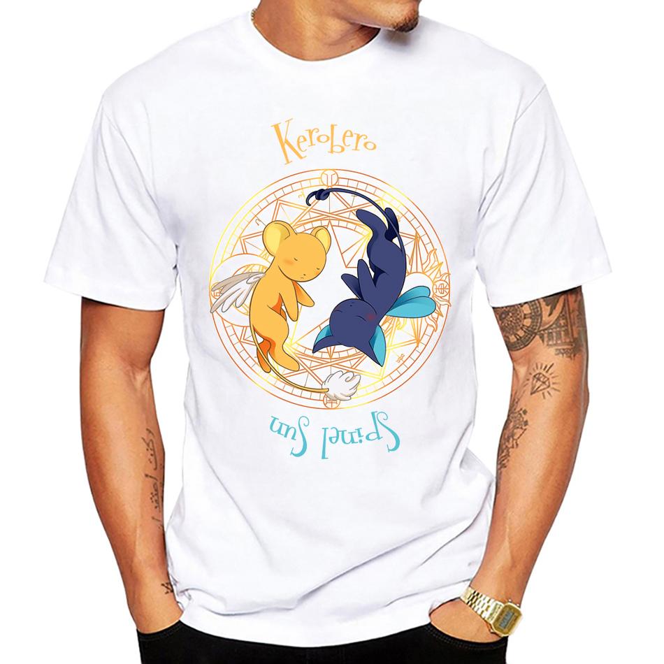 

Kawaii Cardcaptor Sakura T Shirt Keroberos Spinel Sun Momo Tees Summer Print Harajuku Fashion Tops Casual S