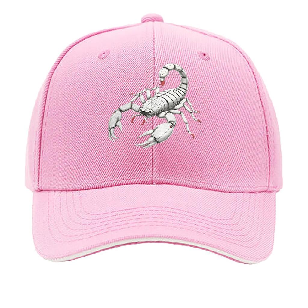Unisexs Black Scorpion Graphic Hat Wide Brim Hunting Camping Casual Outdoors Bold Scorpion Desig Sandwich Baseball Cap