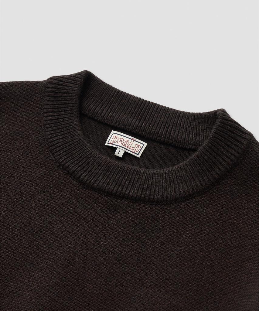 Pilpeu Hand-Embroidered Logo Knit Sweater 20(Charcoal)