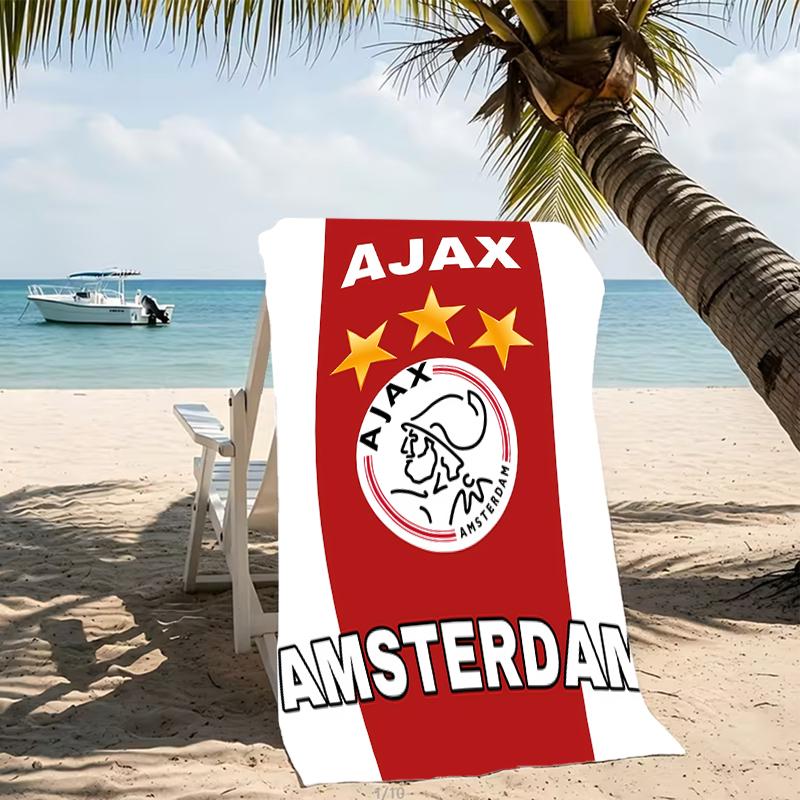 Beach Towel with AFC Ajax Pattern - soft,absorbent,machine washable Lightweight&Modern,swimming,Travel Essentials