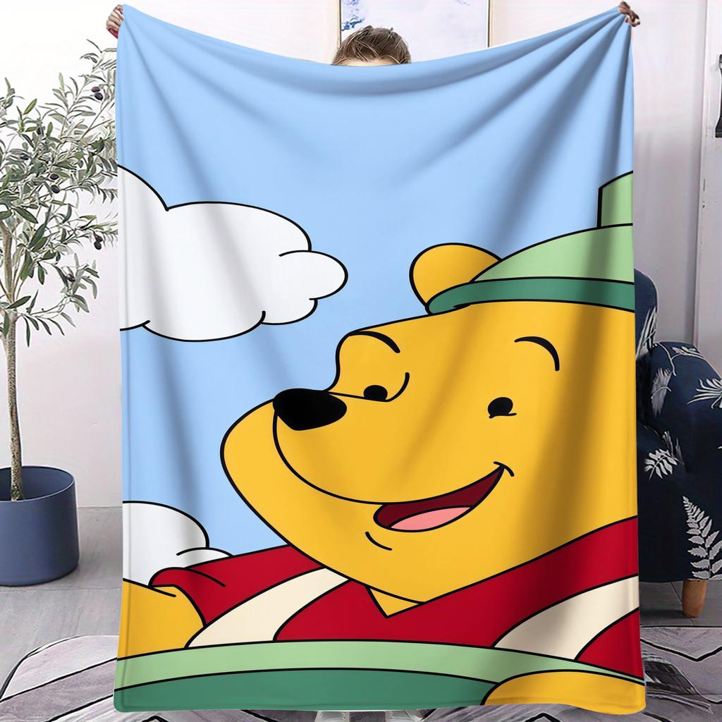 Winnie the Pooh Tigger&Piglet Are Sitting On a Tree Print Blanket Soft Multifunctional Decortive Universal Throw Blankets Gift