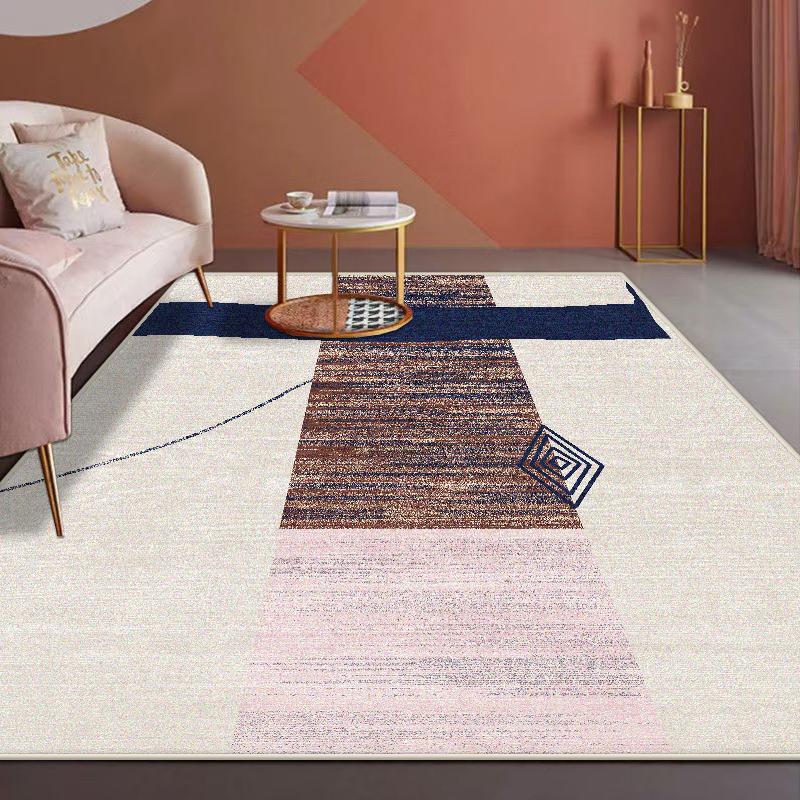 

Nordic Flannel Geometric CARPET FOR LIVE ROOM Luxury Home Decoration Bedroom Rugs Washable Antiskid Lounge Floor Mats Bedside 60x90cm