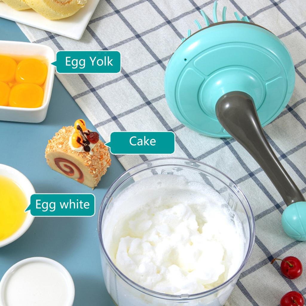 1100ML Batidor Manual de Crema y Mantequilla Herramienta Doméstica Semi Automático Batidor de Huevos Crema Pastel Huevo Batidora de Mano Batidor de Huevos Antideslizante
