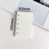 5-Ring Binder Mini Loose-leaf Notebook Faux Leather Zipper Binder Notebook  Photo Collection