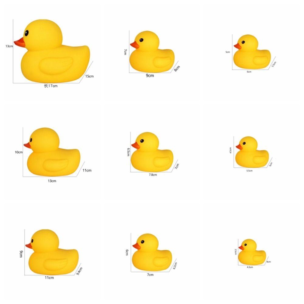 with Squeeze Sound Yellow Duck Baby Bath Toys Float Little Yellow Duck Water Toy  Fun Gifts