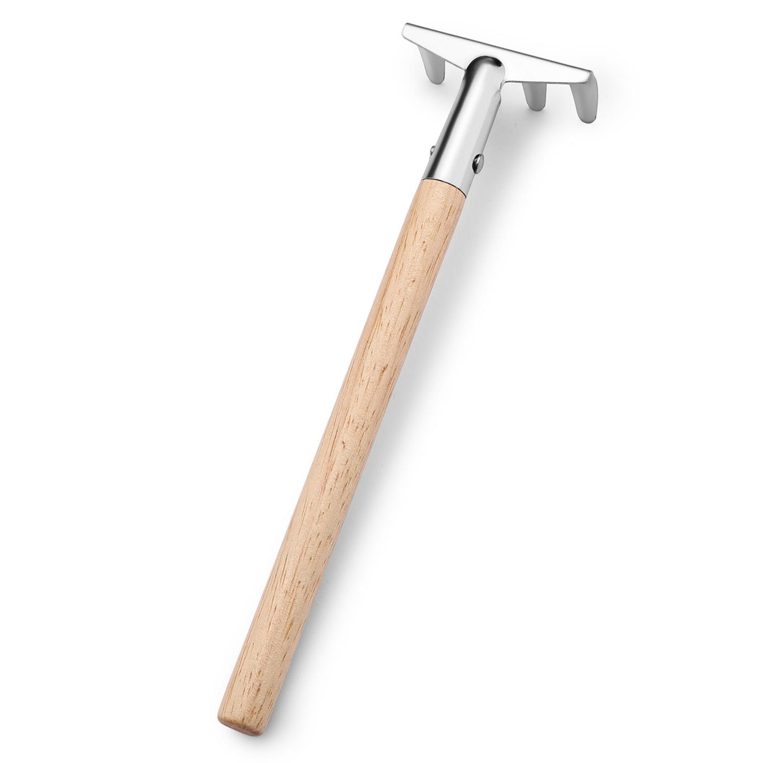 Компактный набор садовых инструментов: Лопатка из нержавеющей стали, посадочные грабли и трио лопаток для суккулентов.