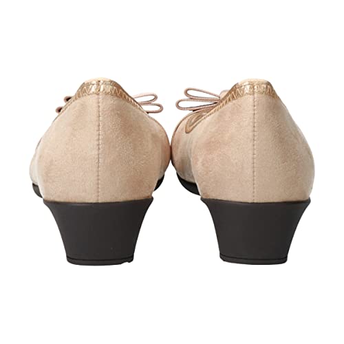 Bridget Birkin Women's Ribbon Walking Pumps, Beige, Size 24.5cm, 535206