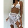 Mesh Ruffle Beach Cover Ups Sheer Wrap Summer Cover Ups Sarong Swimwear Cover Ups  Beach Vacation