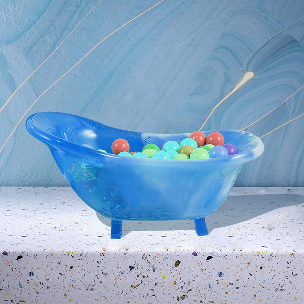 3Pcs Jar Resin Molds Silicone,Pudding Jar Resin Molds with Lid,Bathtub Storage Box Mold for Trinkets,Rings Organizer