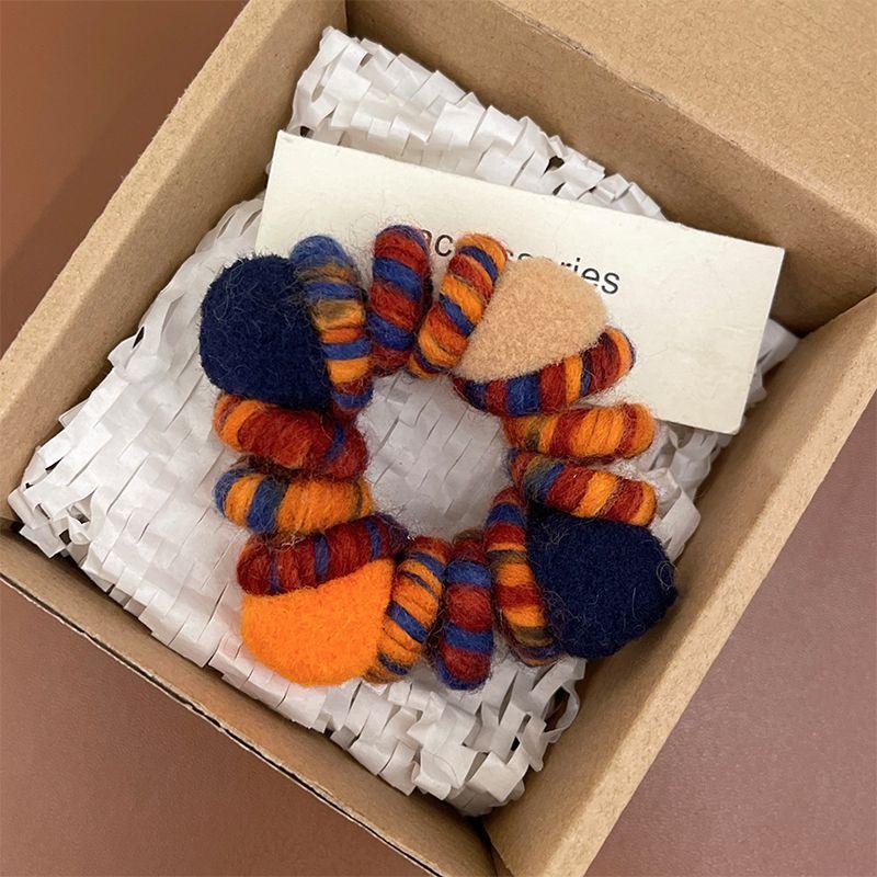 

Autumn and winter wool high elastic telephone line tied ball head rope women s 2024 new durable hair rope premium rubber band