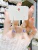 Korean Style Crystal Blue Heart Earrings for Women - Trendy, Elegant Hooks 2021