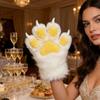 Furry Cat Paw Gloves Plush Animal Paw Mitts Cat Claw Mittens Fluffy Cosplay Gloves for Costume Party Accessories