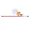 30cm Cat Wand Toy Star Type Cat Exercise Toy Funny Fun Cat Stick  for Training Exerciser