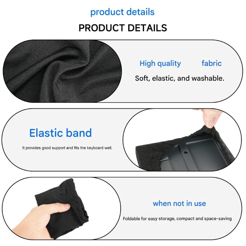 Keyboard Dust Cover Full Standard Size PC Keyboard Stretch Fabric Dust Keyboard Sleeve Gaming Keyboard Accessories