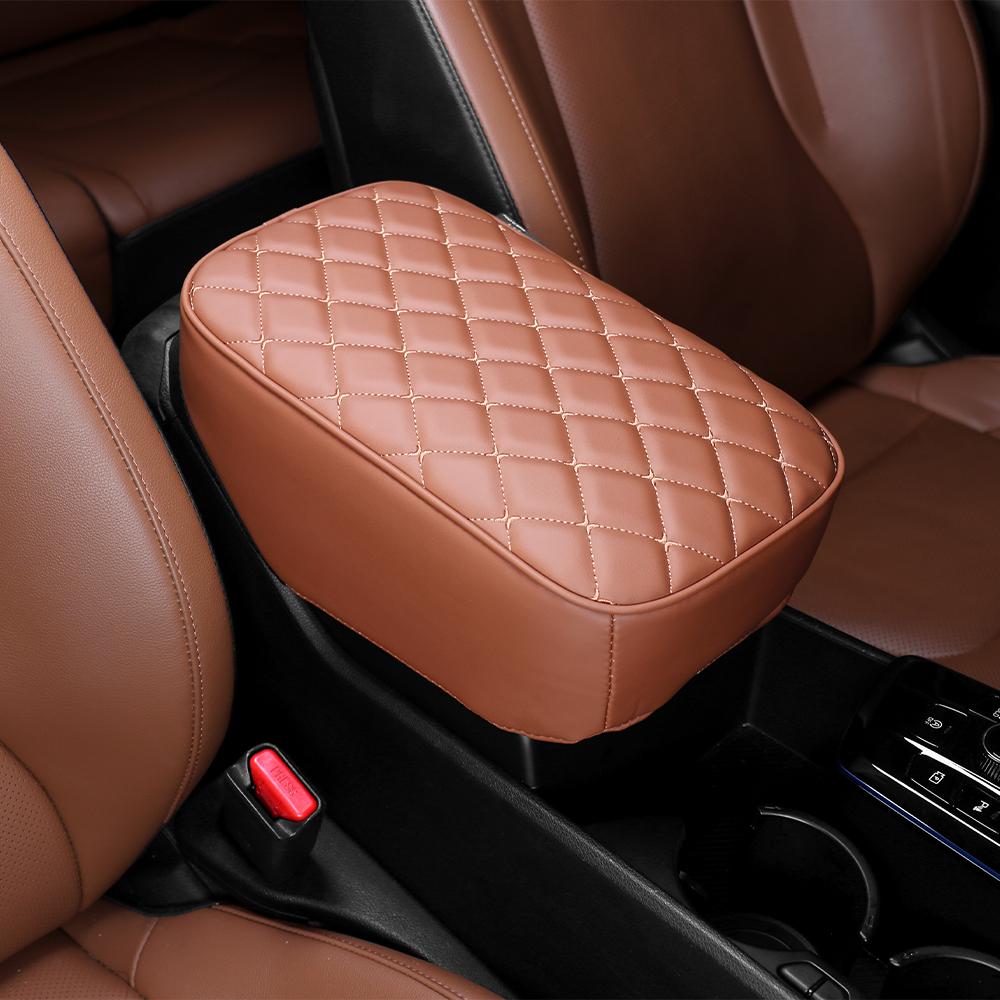Car Interior Accessories Centre Console Armrest Box Pad & Protective Cover Black Leather Material for Kia Sportage NQ5 2023-2025