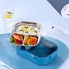 Stainless Steel Lunch Box For Kids 3-Compartment Food Container Picnic Food Containers For School Office Kids College Students