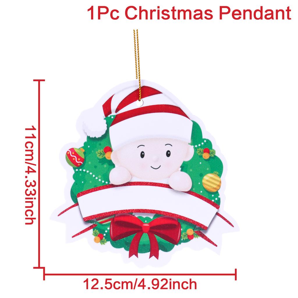 Christmas Pendant DIY Personal Family Christmas Decorations For Home 2025 Navidad Christmas Tree Hanging Ornament New Year 2025