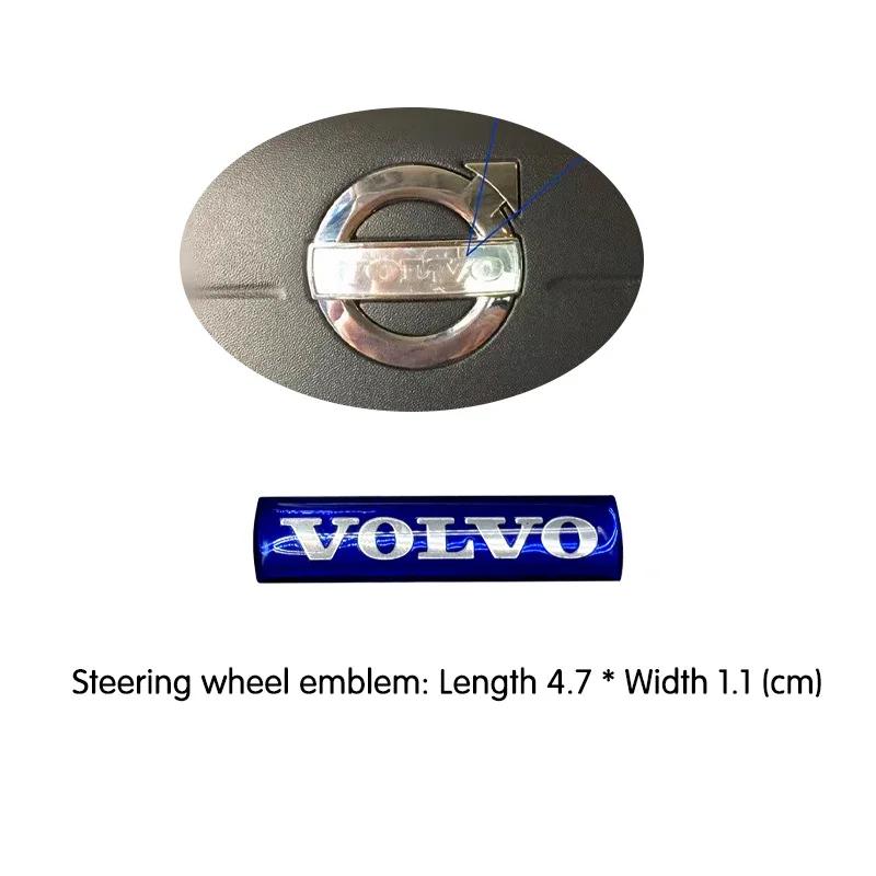 

For Volvo XC60 S60L S60 S40 C30 XC90 S80L Front Grill Emblem badge Rear Trunk Badge Sticker Steering wheel sticker Accessories