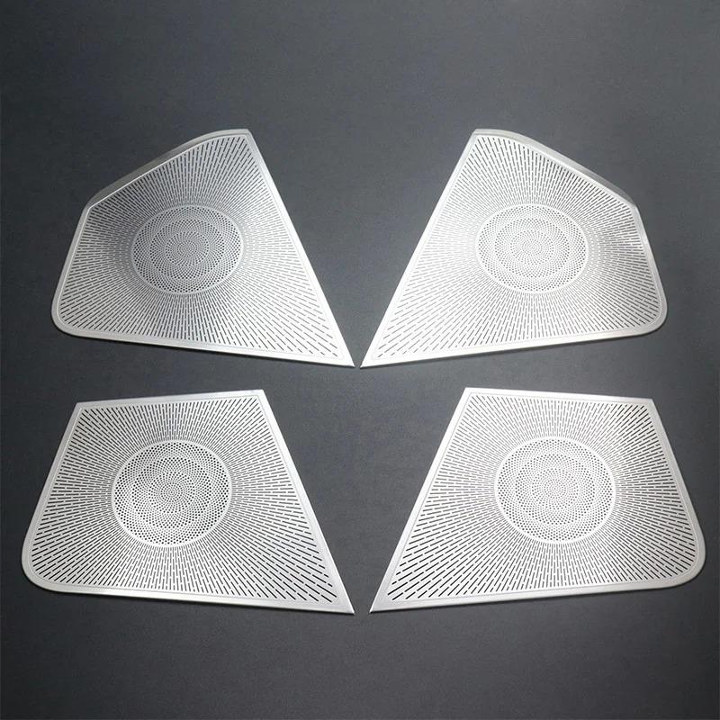 For Mercedes Benz GLK X204 2008-2015 Car Door Panel Loudspeaker Pad Stereo Audio Speaker Cover Trim Frame Interior decoration