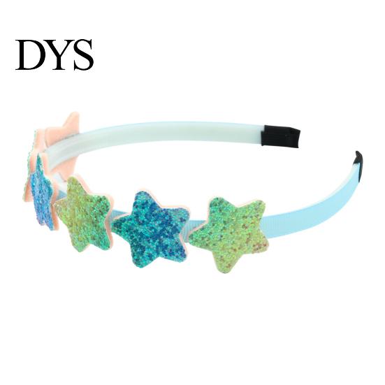 Kinder Haaraccessoire Meisjes Hoofdband met Gladde Tandkam Anti-slip Ontwerp Regenboog Kleurverloop Hartjes Sterren Decoratie Hoepel Anti-slip Hoofdband