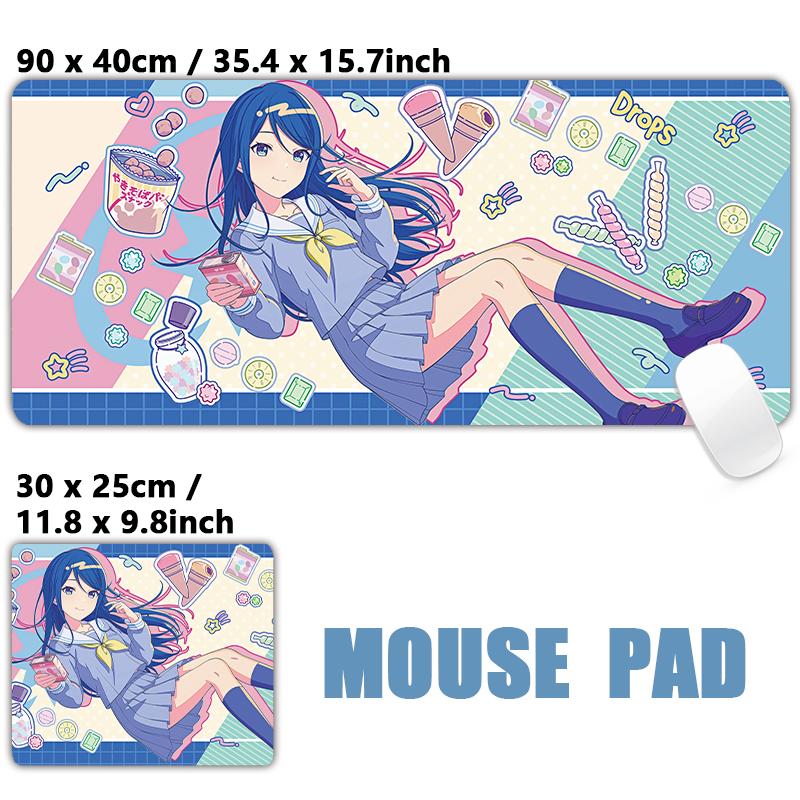 Leo need Ichika Saki Honami Shiho Mouse pad Table Mat Gaming XXL Anime Mousepad Keyboard Carpet Desktop Mat