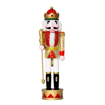Jul Nötknäppare Prydnad Liten Träsoldat Juldekorationer Nötknäppare Figur Prydnad för Bord Hylla