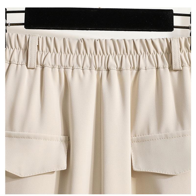 Dimanaf 2022 Plus Size Summer Shorts Pants High Waist Women Basic Pants Big Casual Female Casual Trousers Green Pants 5XL