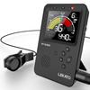 LEKATO Digital Tuner with Metronome Mode for with Beat LED Color USB Multifunctional Tuner 3-in-1 Guitar/Bass/Piano, Lightweight, Clip-on Microphone,