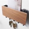 Stylish Entryway Mail and Key Holder with Double Rack and Hooks for Home Organizing Coats and Dog Leashes Daily Use