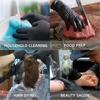 10-400pcs Disposable Rubber Glove Black Latex Free PVC Gloves Household Kitchen Cleaning Gloves for Cooking Tattoo Hair Dye 6
