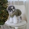 Thick Winter Pet Clothes: Hooded Bowknot Cotton Outfit for Small Dogs
