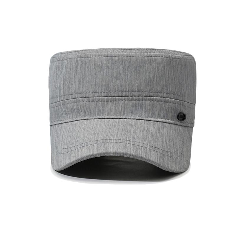 Spring Autumn Men's Flat Top Hat Sunscreen Sun Hat Outdoor Sunshade Cap for The Elderly