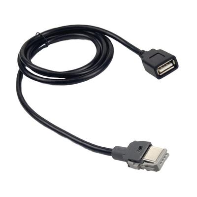 120CM Lengde 4-pins Hunnadapter Bil USB-adapter 12V Spenning